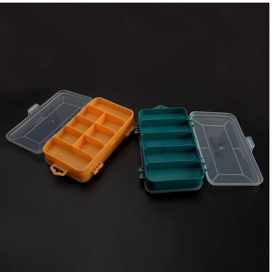 Screw Storage Box Double Side 13 Grids Hardware Organizer Portable Small Parts Case Yellow