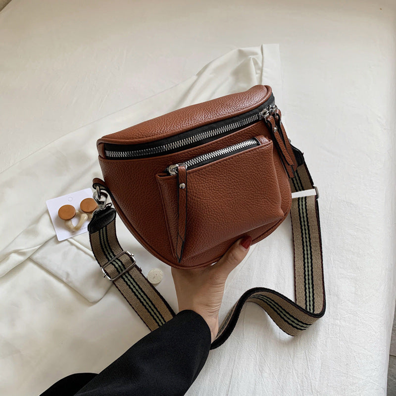 New Stylish Soft-leather Crossbody Bag For Women Casual And Versatile