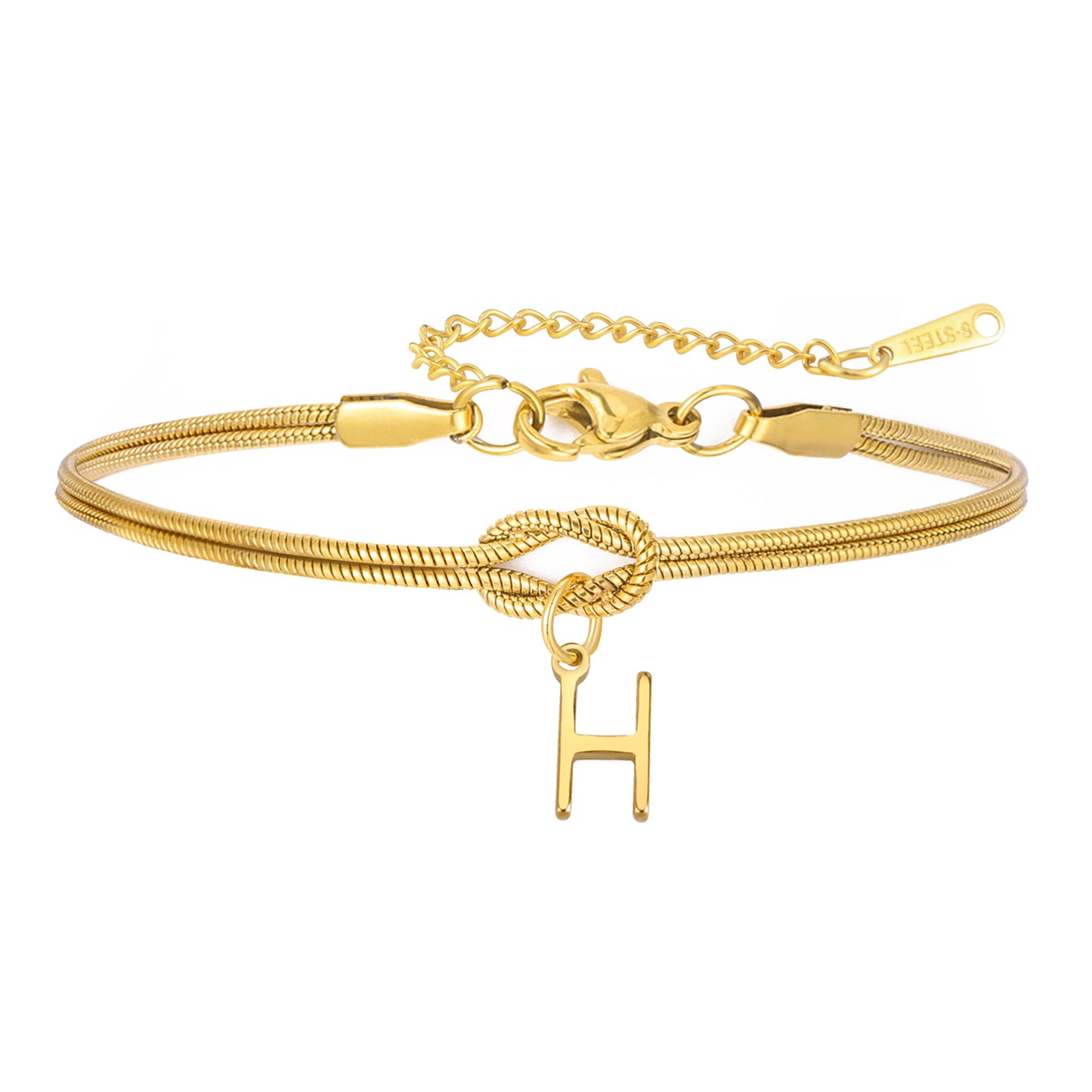New Best-selling Wholesale 26-letter Handmade Knot Bracelets