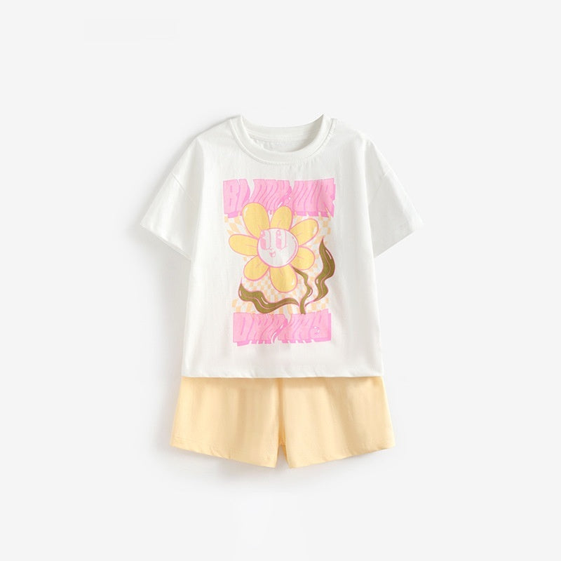 Girls Summer New Casual Outfit Set