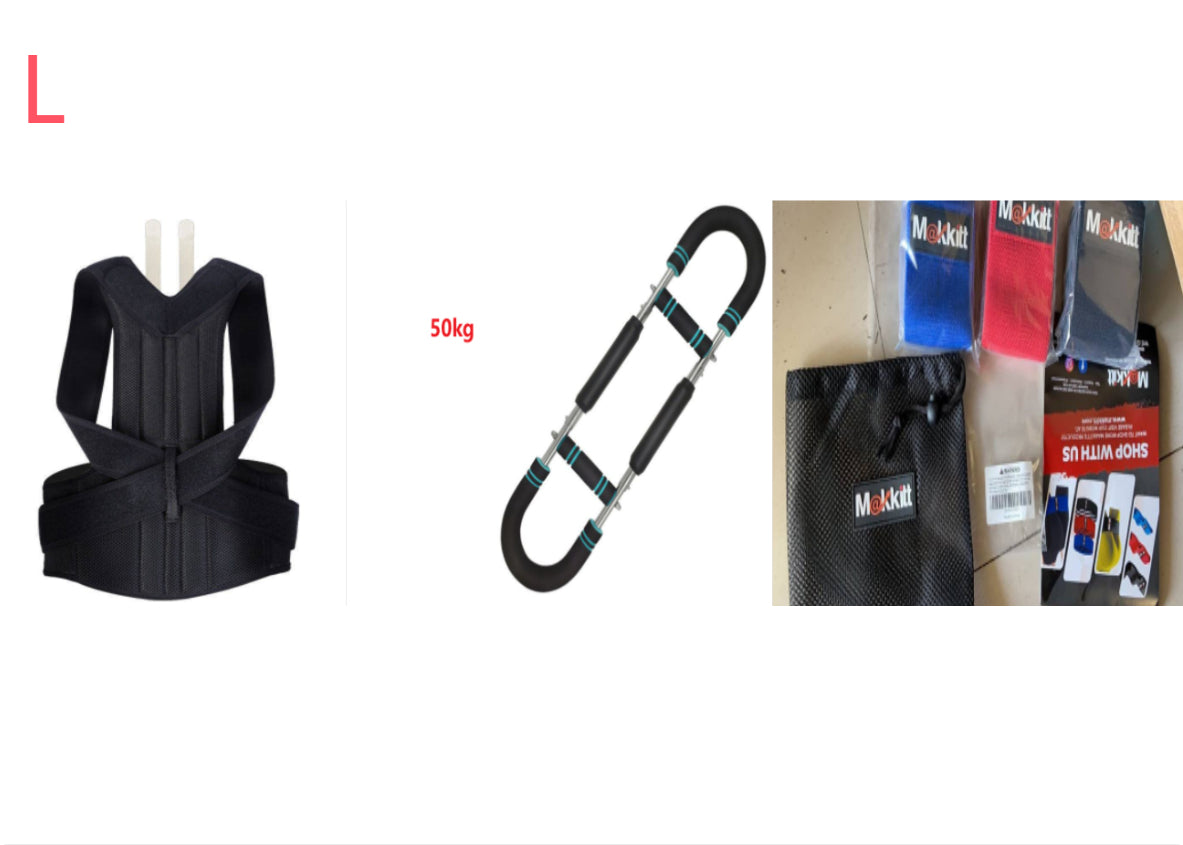 U-shaped Hand Third Gear Chest Expander Wrist Force Biceps Exercise Fitness