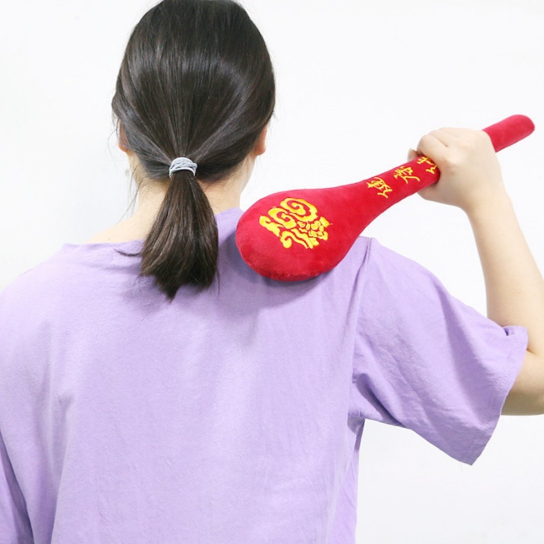 Fu Character Massage Hammer Racket Sports Skin Scraping Board Meridian Bat Health Hammer
