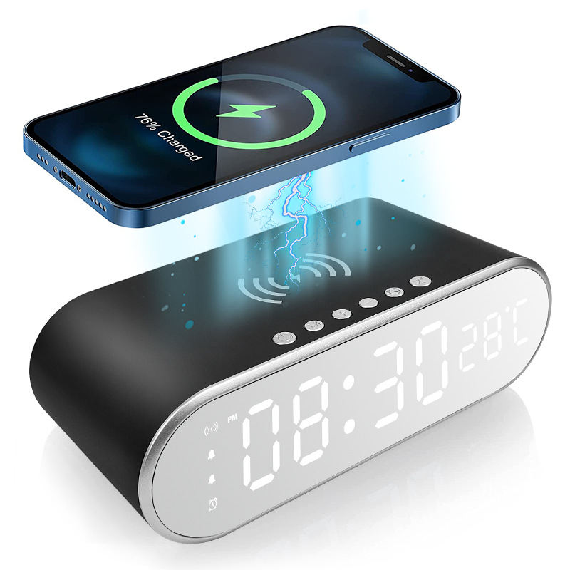 Smart 3-in-1 Alarm Clock With Wireless Charging