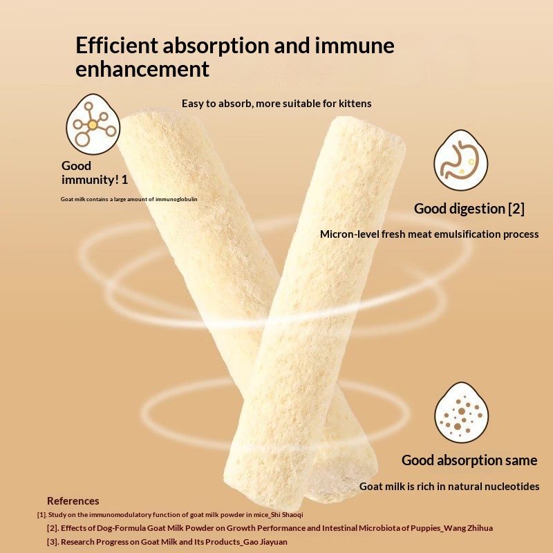 Pet Treats Freeze-Dried Goat Milk Sticks & Chicken Chew Sticks