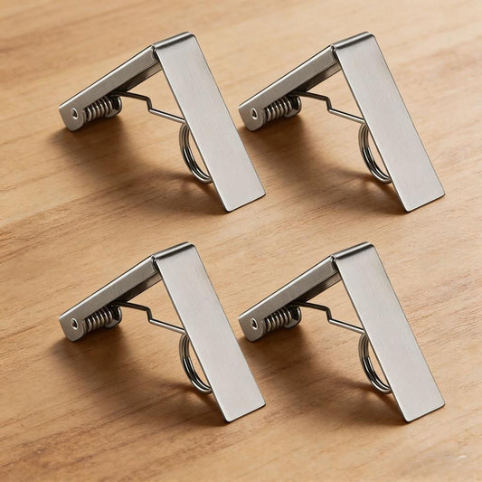Tablecloth Clips, Set Of 4, Non-Slip Clips For Tablecloths, Practical Household Helpers, Versatile Hand Tools