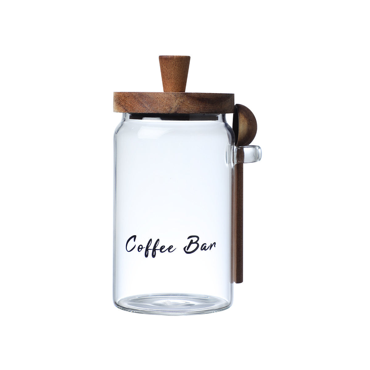 1 Pcs 25 OZ Glass Coffee Jars With Spoons, Candy Jars, Biscuit Jars, Storage Jars, Tea Jars, Snack Jars, Seasoning Jars, Salt Jars, Pepper Jars