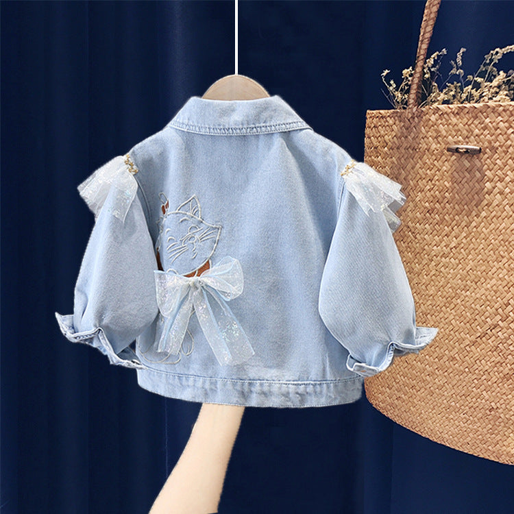 Kitten Korean Fashion Casual Denim Jacket