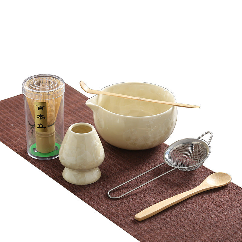 Crystal Glaze Matcha Japanese Style Kung Fu Tea Set Accessories