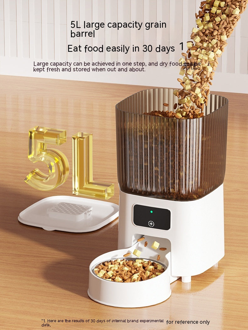 Automatic Pet Feeder Cat Intelligent Remote Control Cat Food Dog Food Timing Quantitative Video Monitoring Pet Feeding Machine