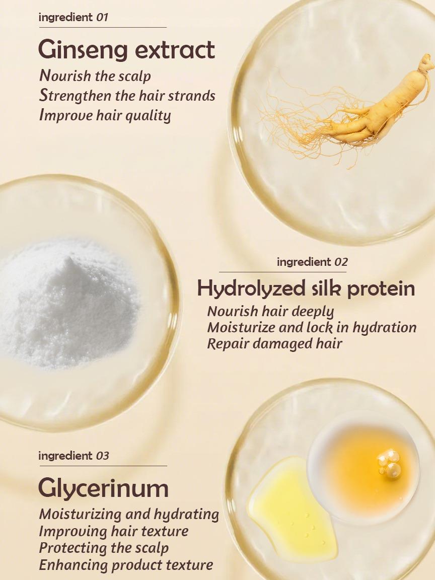 This Shampoo Deeply Moisturizes The Scalp, Controls Frizz, And Is Suitable For Dry And Damaged Hair. It Enhances Hair Shine, Makes It Easier To Comb, Moisturizes Hair Follicles To Keep Them Soft And S