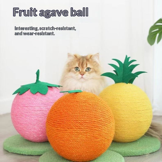 Fruit-shaped Cat Scratcher Small Cat Tree Claw-sharpening Pet Toy