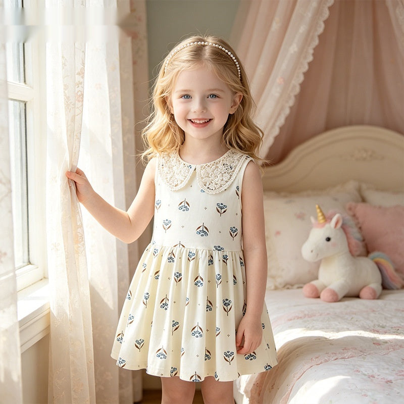 New Stylish Casual Lace Dress For Girls