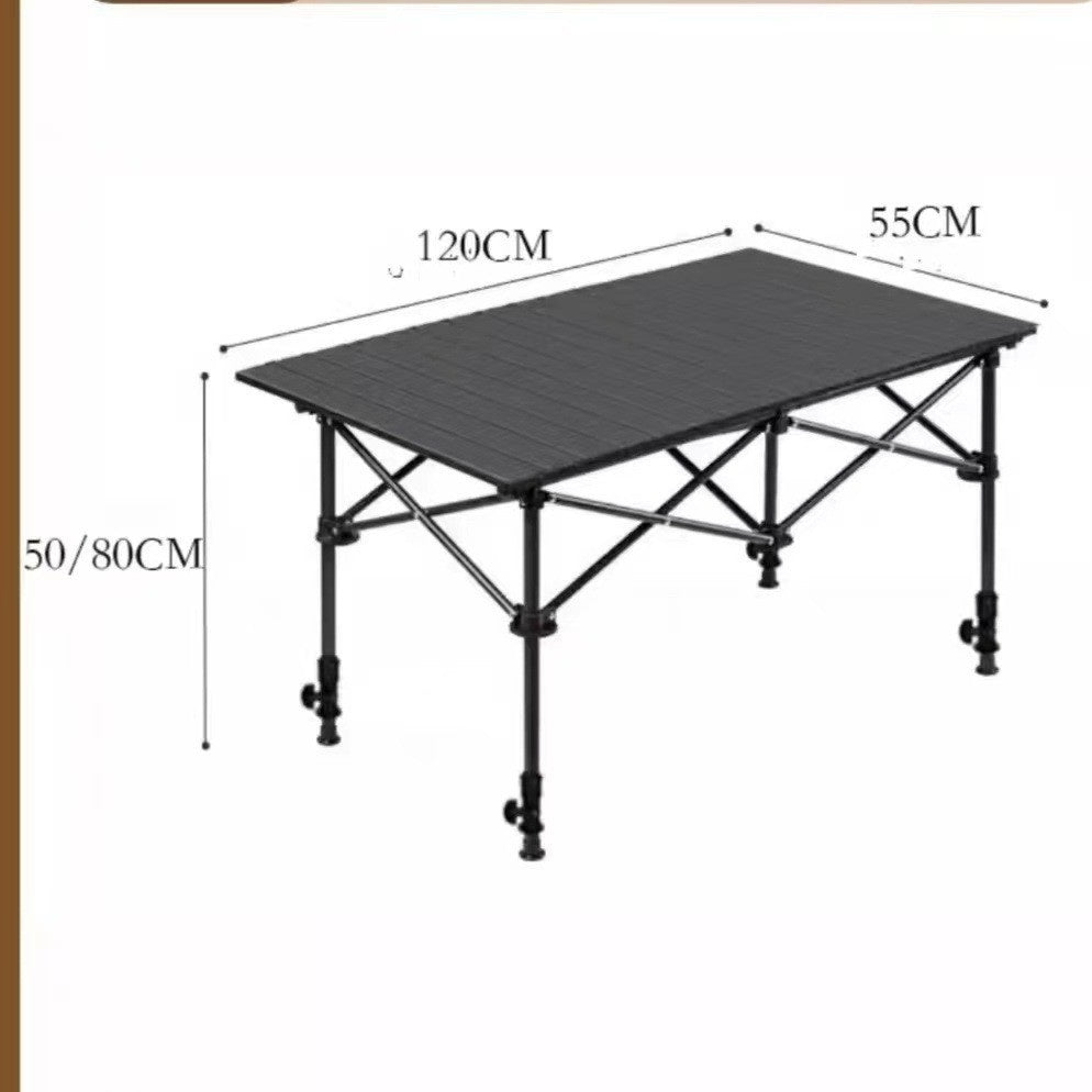Wholesale Outdoor Folding Table Metal Roll Up Portable