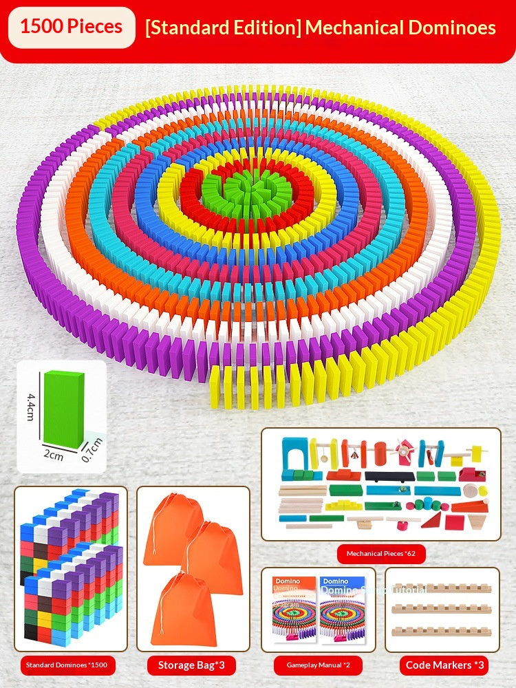 Educational Puzzle Toy Mechanism Building Blocks Gift Dominoes