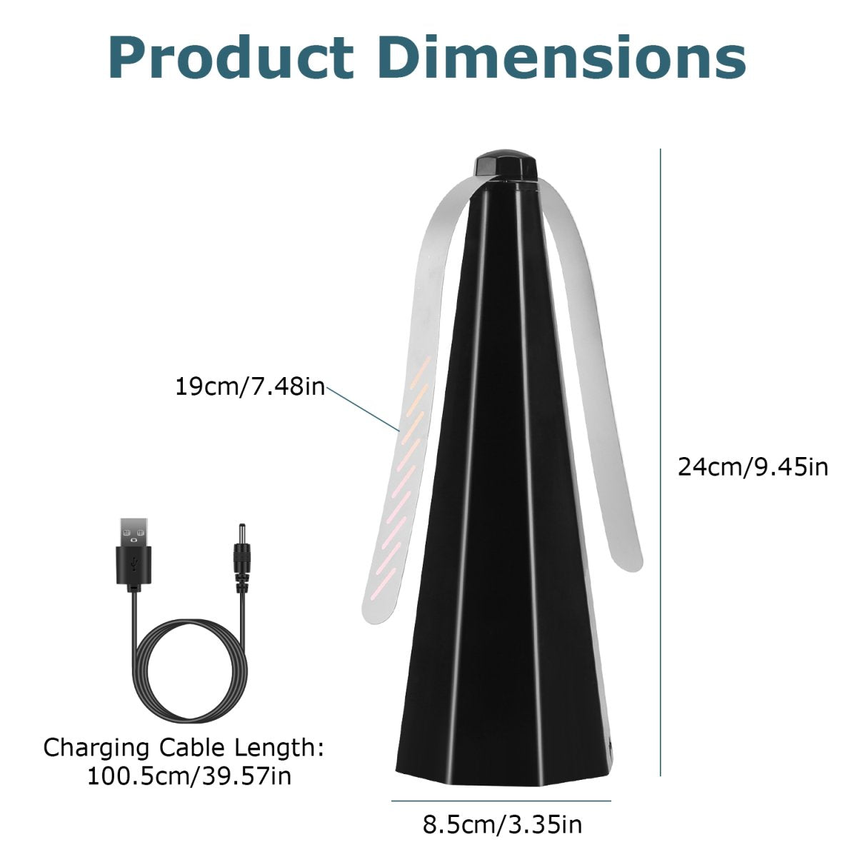 4Pack Fly Table Fans Battery USB Powered Bug Fans Food Fans Fly Table Spinners Traps With Hook For Party BBQ Picnic Camping