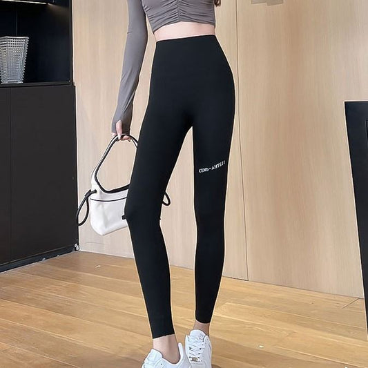 Fall High Waist Hip Lifting And Belly Contracting Yoga Barbie Bodybuilding Pocket Leggings