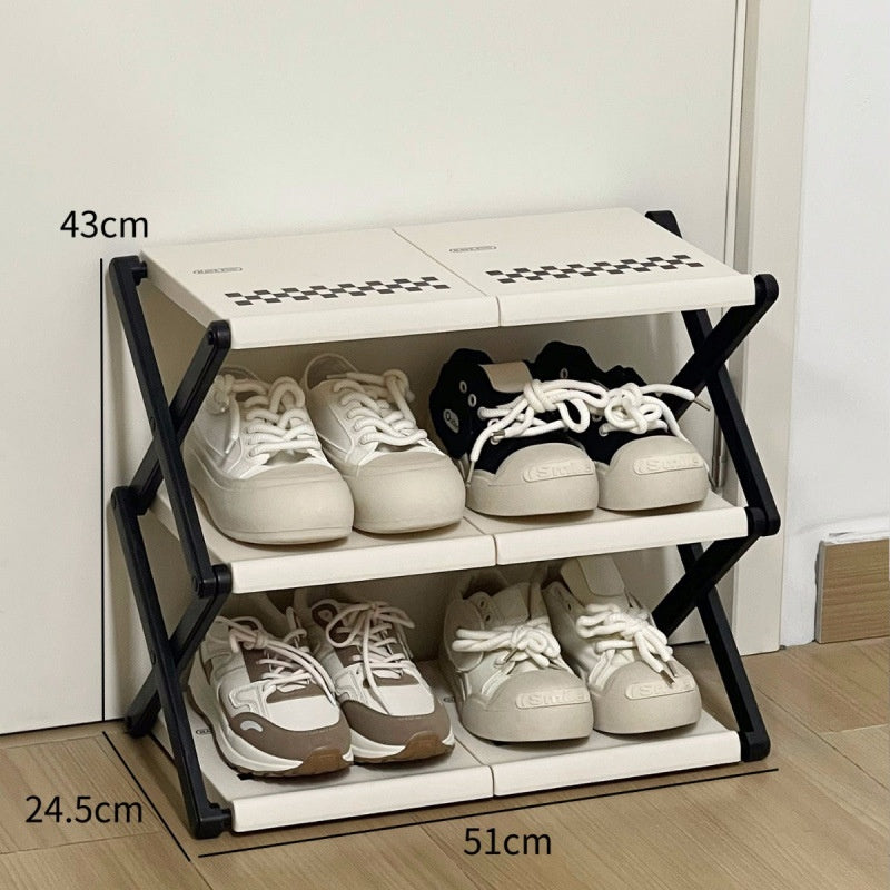 Multi-tier Foldable Shoe Cabinet For Home Entryway And Dorm Rooms