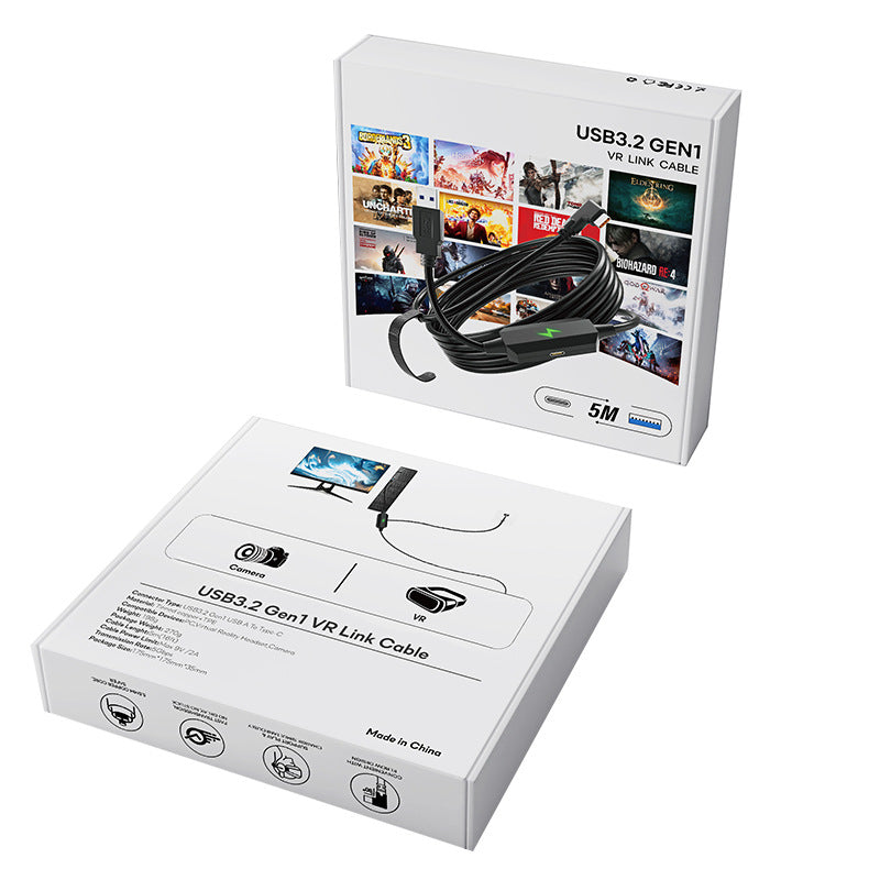 VR Cable Suitable For Quest32 USB32 Gen1 Type-c Link Streaming 9V Charging And Playing