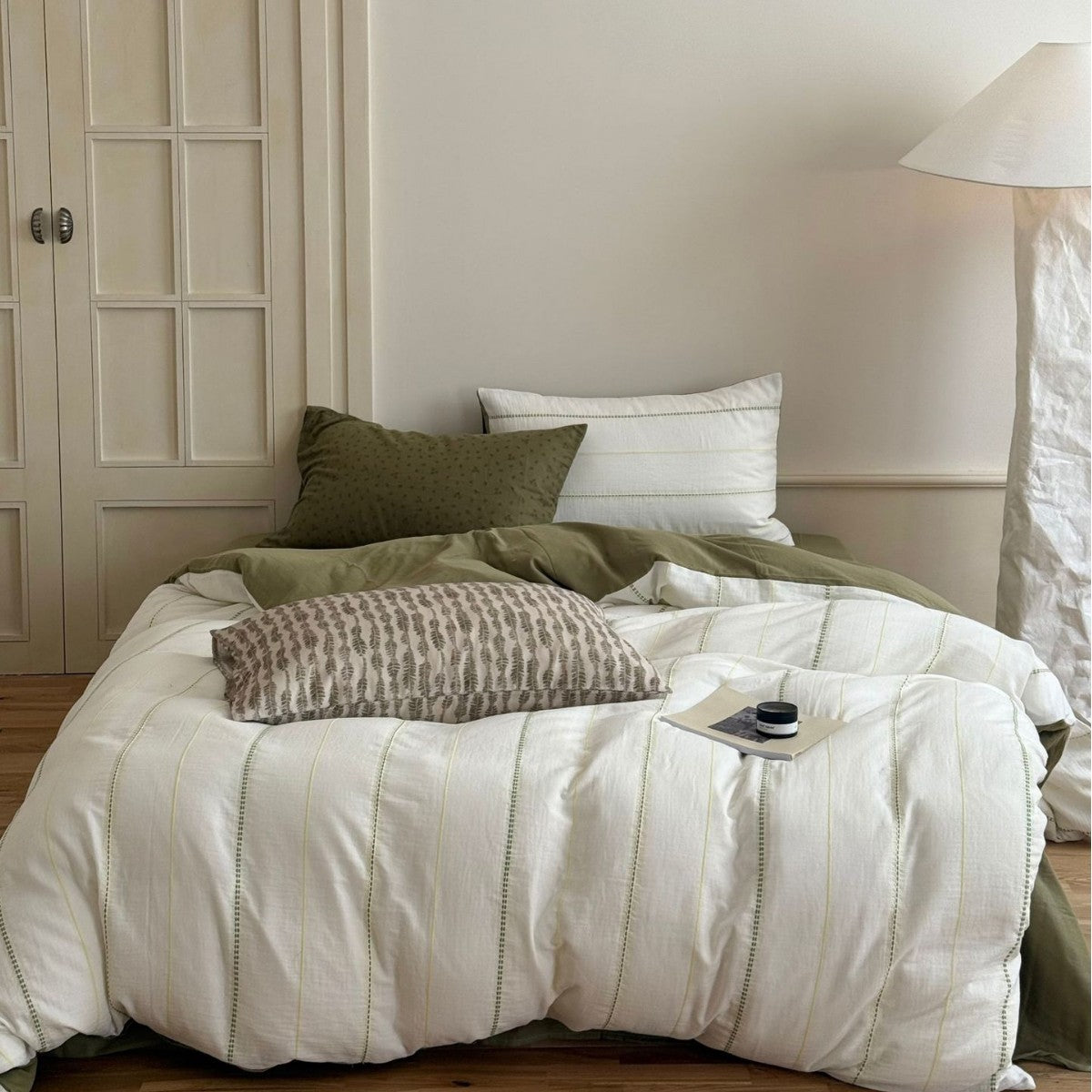 Korean-style Fresh And Airy All-cotton Double-layer Gauze Duvet Cover Four-piece Set