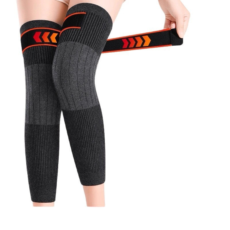 Universal Cold-proof Warm Knee Pads Elastic Windproof Thick Knee Protector Wraps Leg Soft Knee Protective Cover Injury Recovery