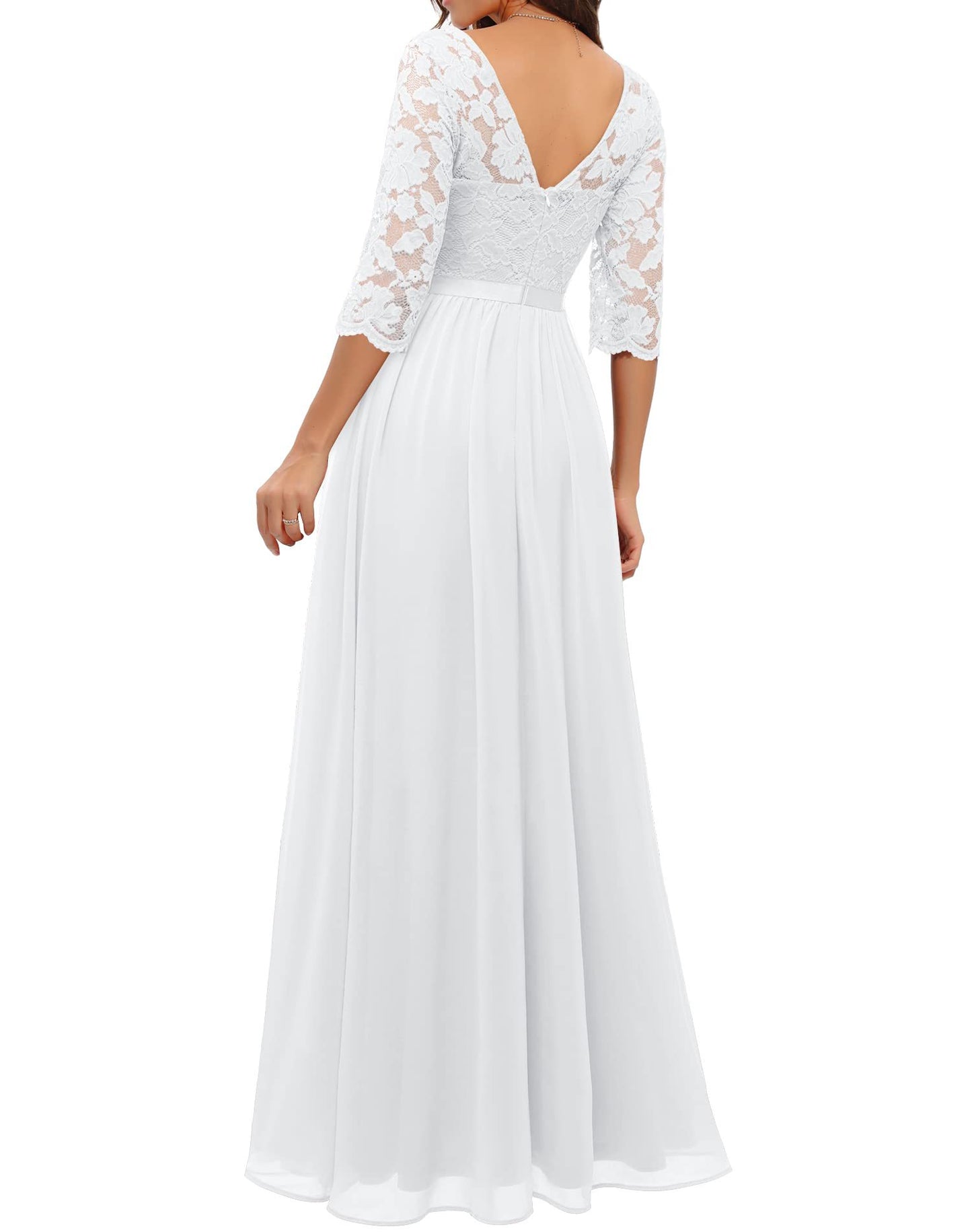 Best Seller Dress Lace Long Patchwork Waist-tight Noble Dress