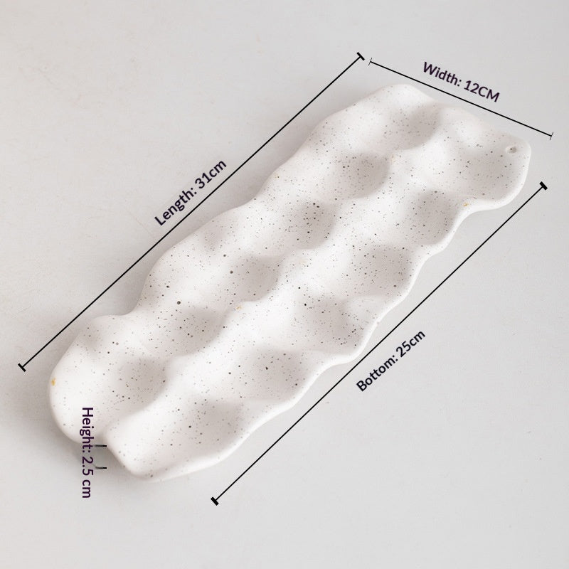 Kitchen Simple Ceramic Egg Holder Storage Box For Home
