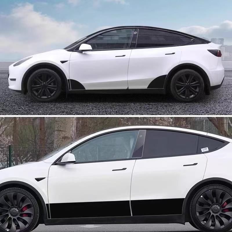 Applicable To Tesla Refresh Edition Protective Film Door Triangle Area Trim Accessories