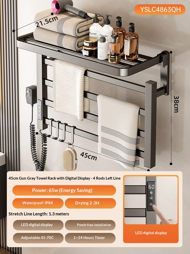 Smart Electric Towel Rack For Bathroom And Toilet - Electric And No Need To Use