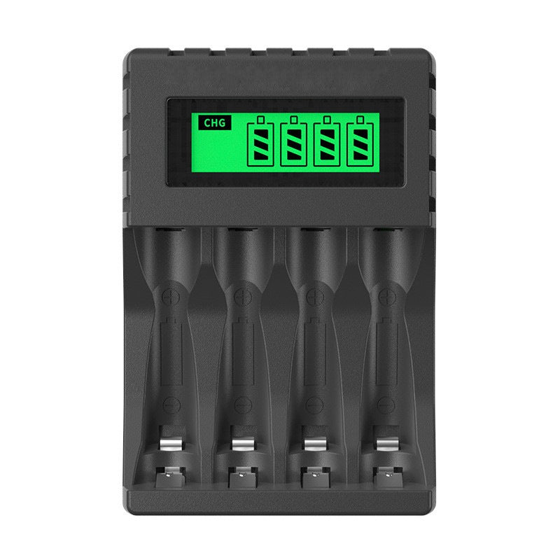 USB Smart 4-slot Charger For AA And AAA Batteries