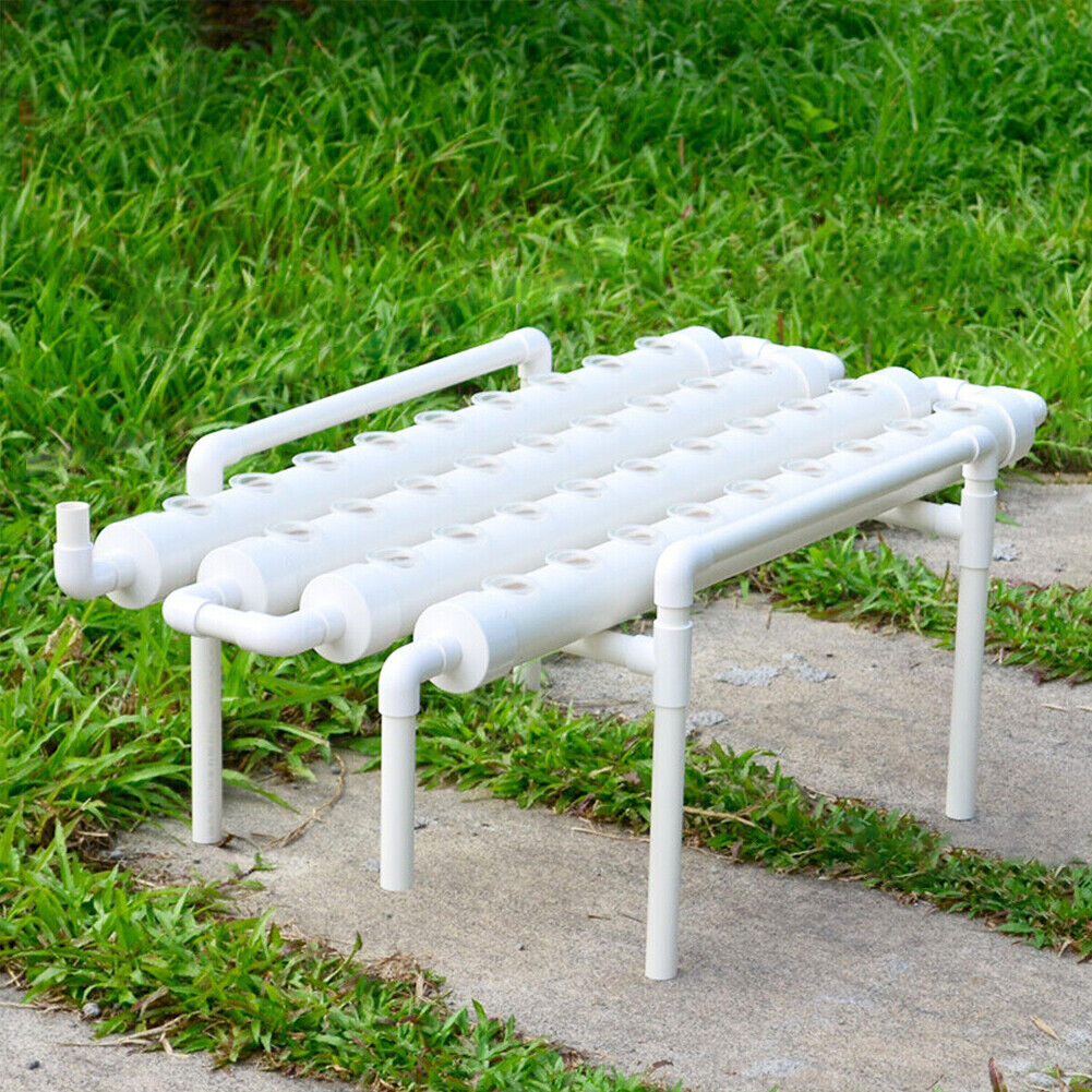 36 Sites Hydroponic Grow Tool Kits Vegetable Garden System Home Water Pump PVC
