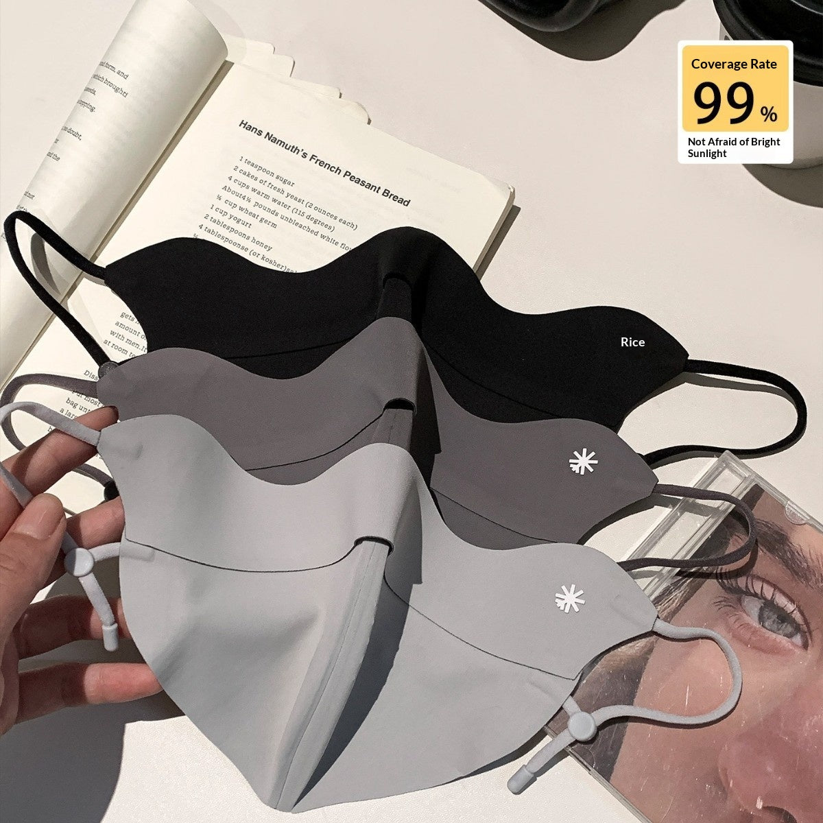 Seamless Ice Silk Eye-Care Breathable 3D Sun-Protective Mask