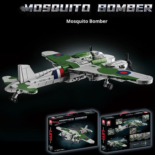 Building Blocks Airplane Series Model Mosquito Bomber Children's Toys