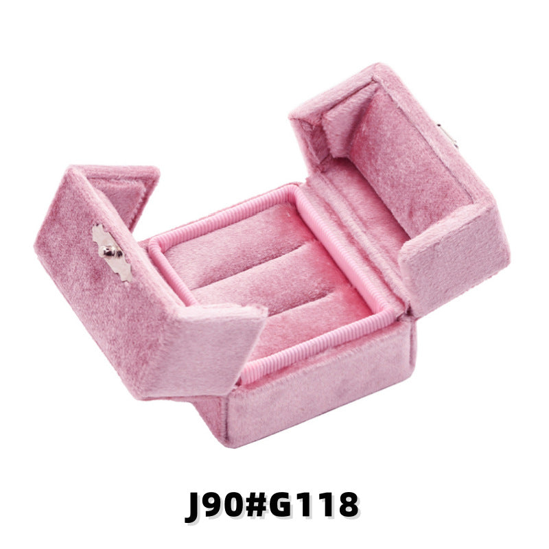New Valentines Day Gift Pair Ring Jewelry Storage Box
