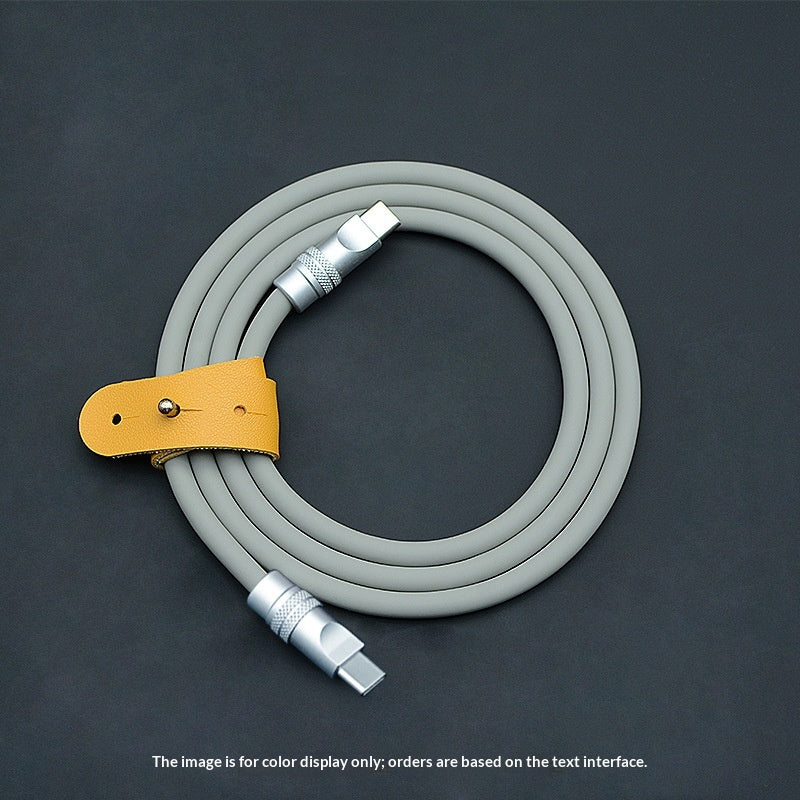 PD Fast-charging Dual-head Ultra-soft Silicone Data Cable