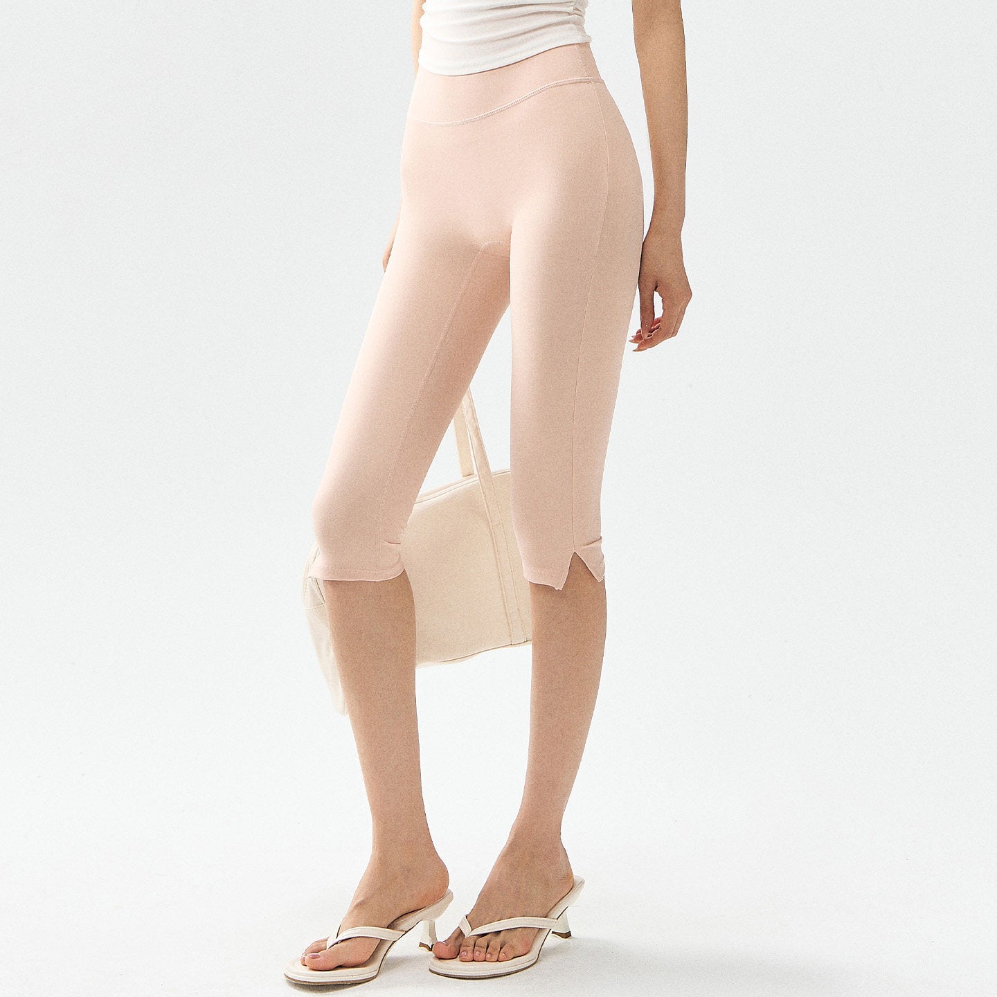 Seven Point Yoga Pants High Waisted Tight Fit Fitness Shorts