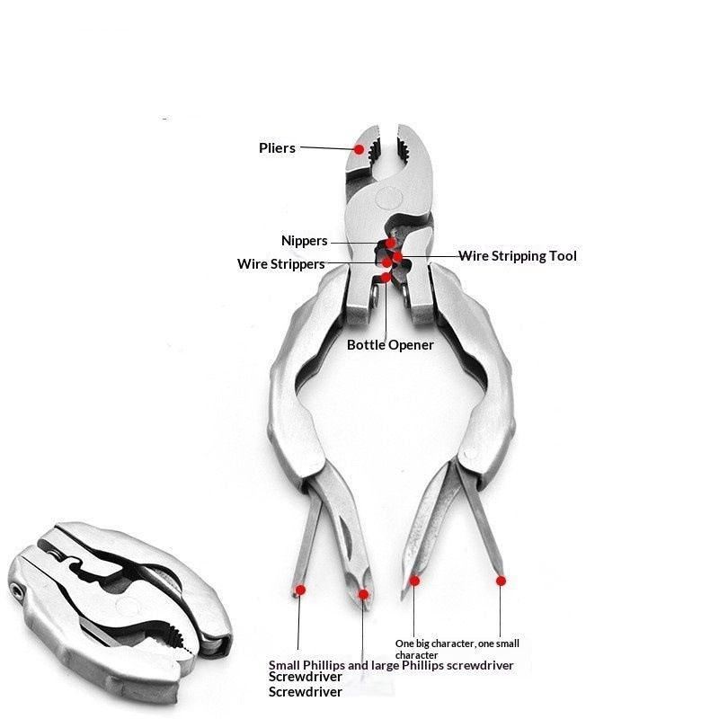Multi-tool Round-nose Pliers For Outdoor Camping