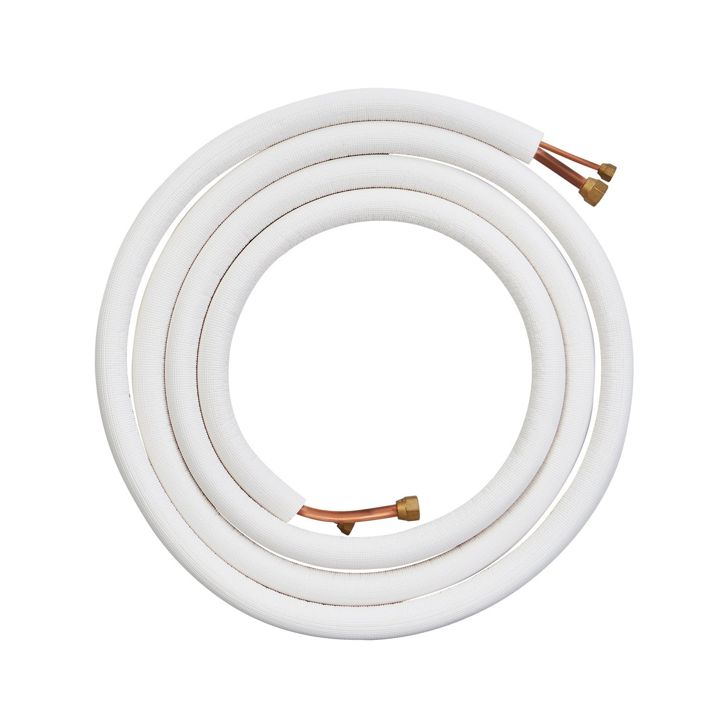 16FT Mini Split Line Set, 1/4" & 1/2" O.D Copper Pipes Tubing And Triple-Layer Insulation, For Air Conditioning Or Heating Pump Equipment & HVAC With Rich Accessories (18ft Connection Cable)