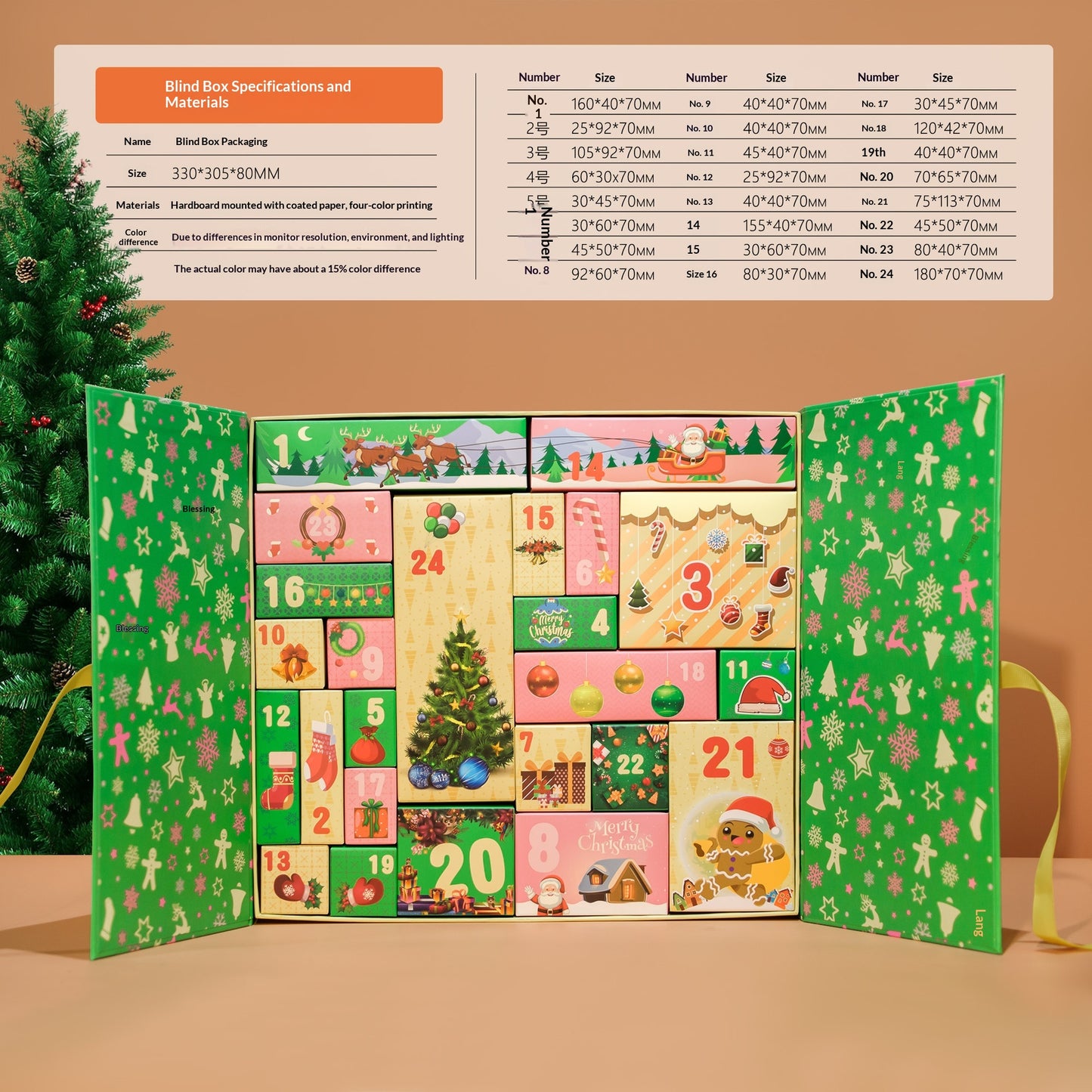 24-Frame Christmas Blind Box Little Gifts Countdown