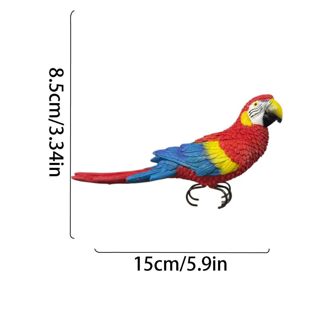 Resin Parrot Couple Bird Home Decor Ornament