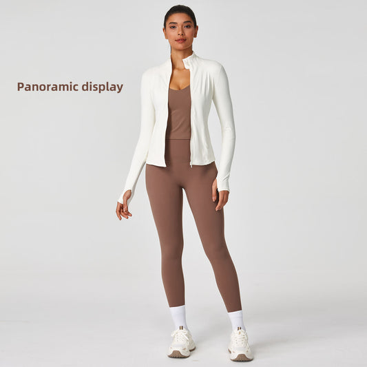 Womens Running Training Quick-Dry Sports Top Long-Sleeve Fitness Apparel