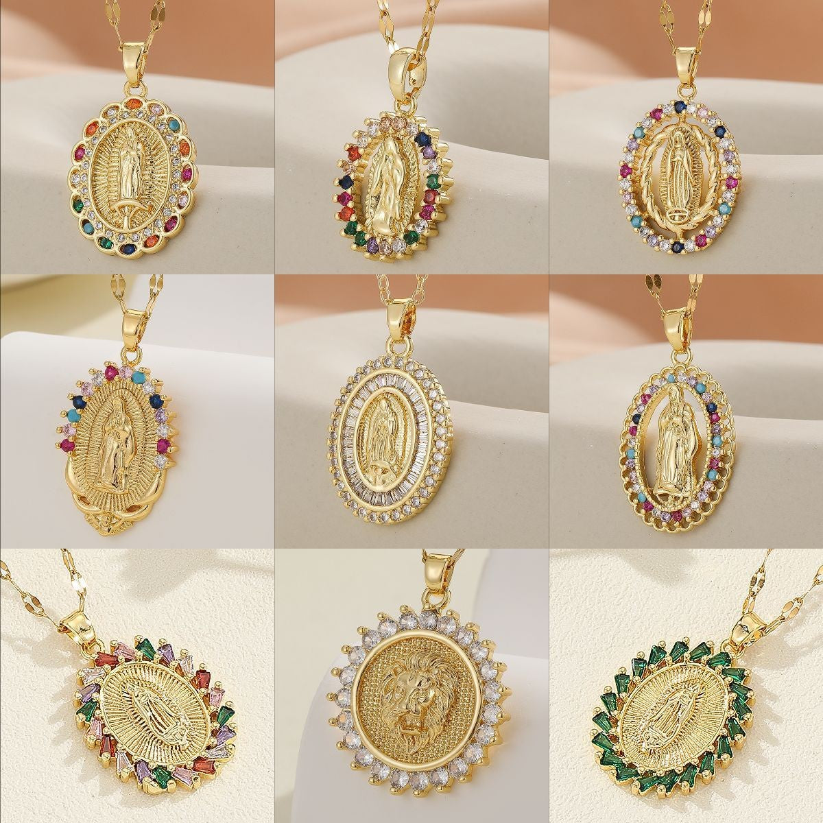2026 Middle East Cross-border New Trend Source Micro-Set Zircon Colorful Fashion Accessories Light Luxury Random Color Zircon