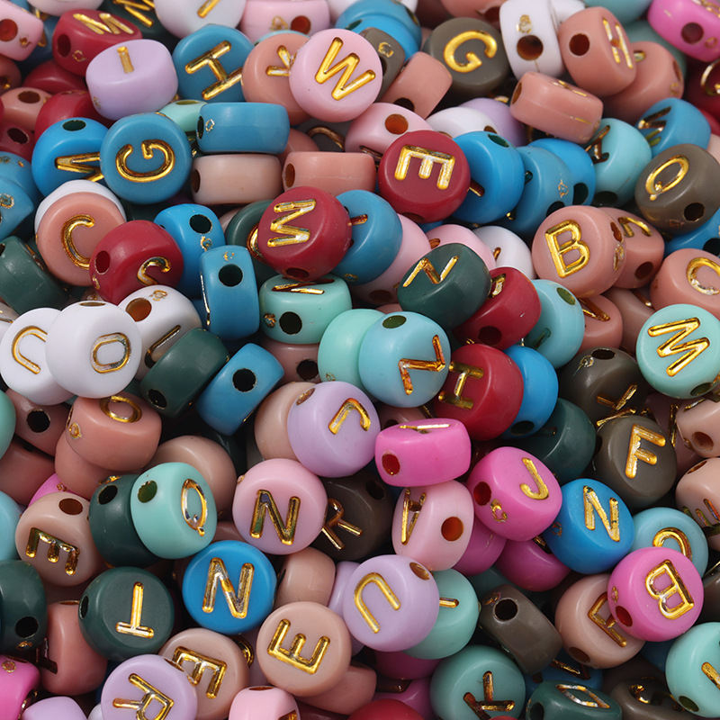 Acrylic Letter Beaded Jewelry Accessories