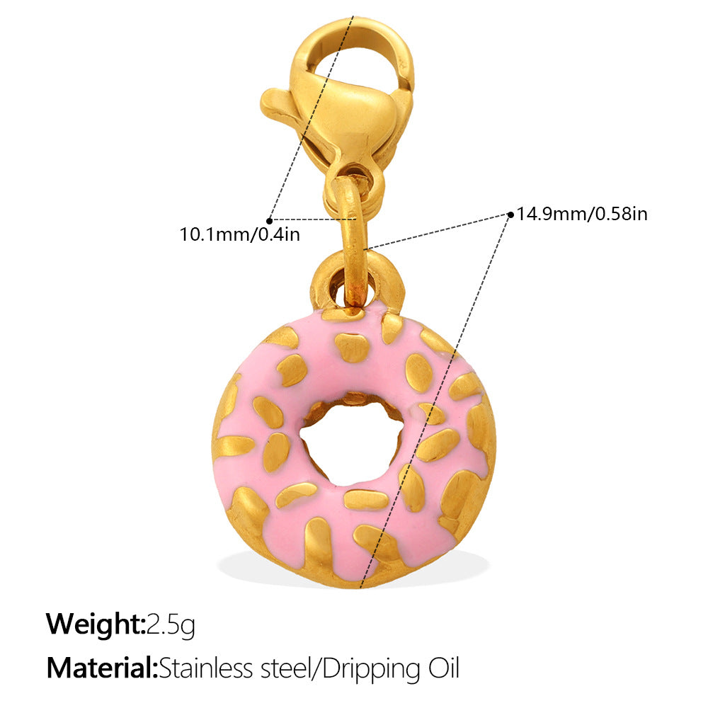Cute And Sweet Style Pizza Candy Food Series Lobster-shaped Pendant For DIY Bracelet Or Necklace, Exquisite Accessories