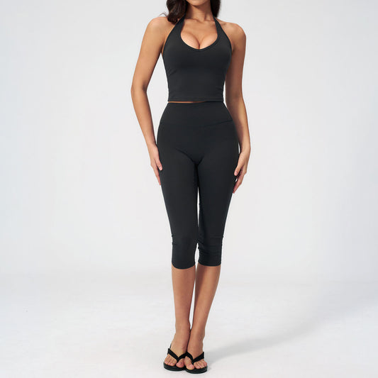 Womens Slimming Casual Yoga Outfit Set