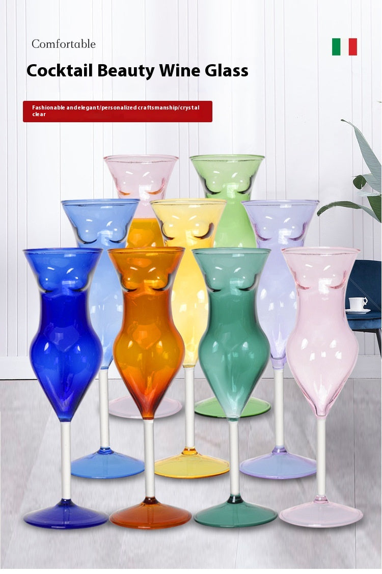 Beauty Champagne Glass Creative Cocktail Glass Nude Women's Cup Personalized Goblet Barware