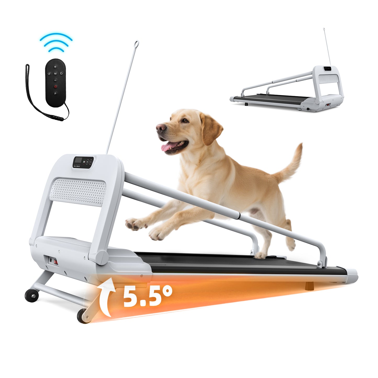 New Quiet Smart Pet Treadmill, Adjustable Speed, Perfect For Small-Medium Dogs