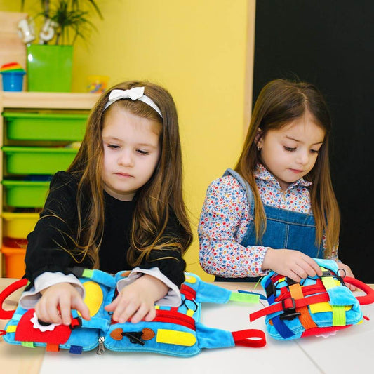 Baby Early Education Educational Toys Release Buckle Color Matching