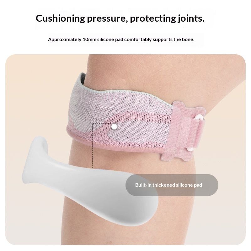 Basketball Running Thickened Silicone Shock-Absorbing Knee Joint Patella Belt Lightweight Sports Knee Brace Badminton Fitness Protective Cover