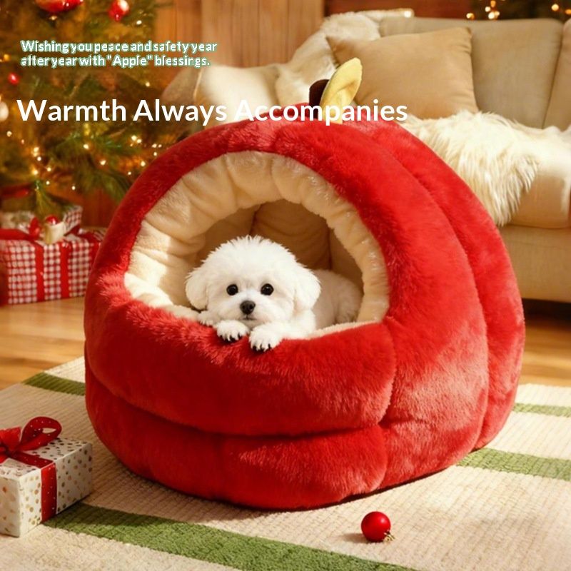Creative Cartoon New Year Holiday Pet Bed