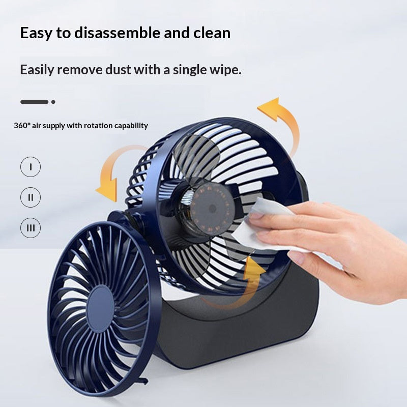USB-charging High-wind-speed Touch-sensitive Silent Desktop Fan